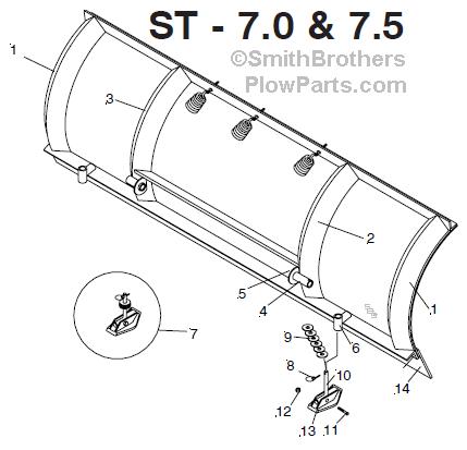 Meyer ST Snow Plow Parts Diargram